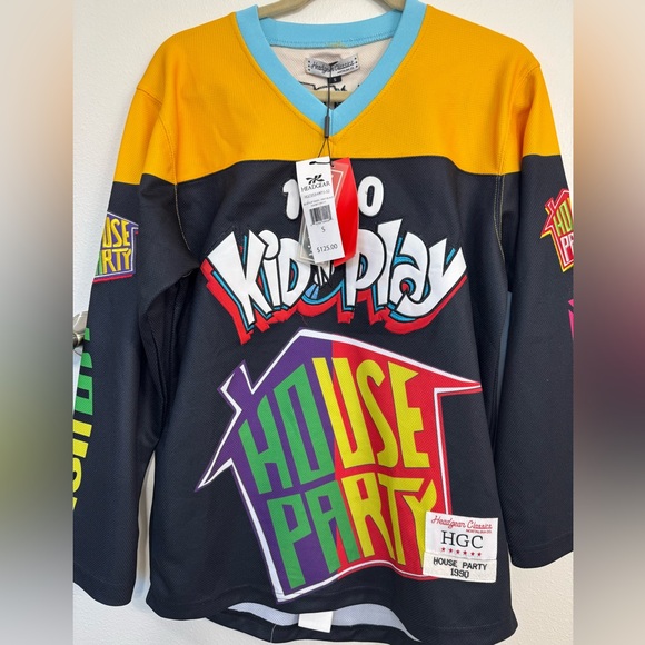 Headgear Classics Tops - KID 'N' PLAY HOUSE PARTY Headgear Classics Yellow Hockey Jersey 🆕